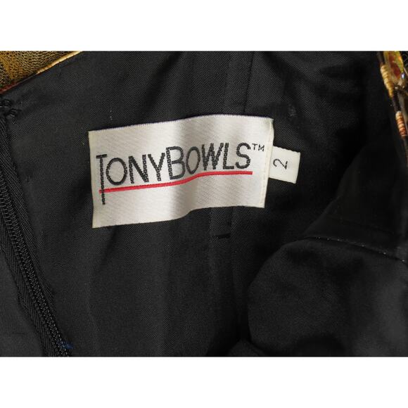 Tony Bowls Beaded Tulle Evening Cocktail Party Formal Prom Mini Dress XS - Picture 8 of 11